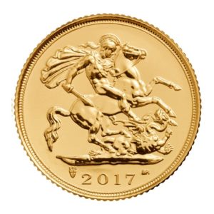 Mezza Sterlina d'Oro 2017 retro