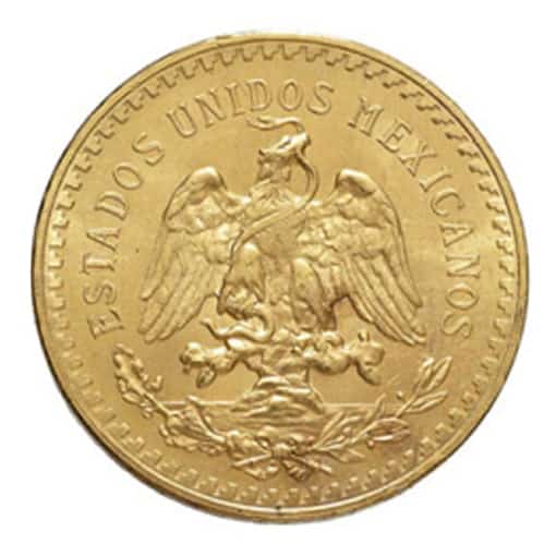 50 Pesos Messicani Oro - retro