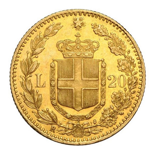 Marengo Italiano 20 lire retro