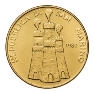 5 Scudi San Marino 1980 retro