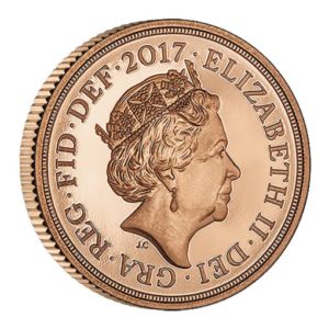 Sterlina Oro 2017 Proof - Fronte