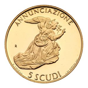 5 scudi 1997 San Marino Annunciazione