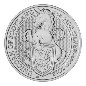 Queens Beast Argento Unicorno - 2018 - 2oz