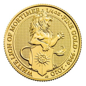 Queen's Beast Leone Bianco 2020 1/4 oz