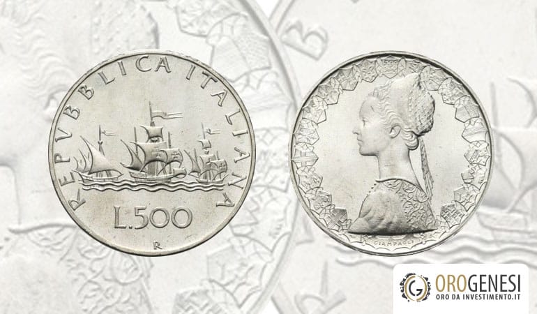 500 lire argento - Caravelle