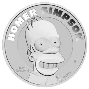 Moneta-argento-homer-simpson