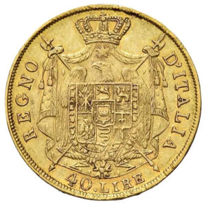 Alternative view of 40 Lire Napoleone Imp. e Re D'Italia 1812